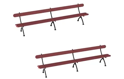 Railway Station Benches (2) R8674 - Hornby Train Accessories 00 Gauge • £11.49