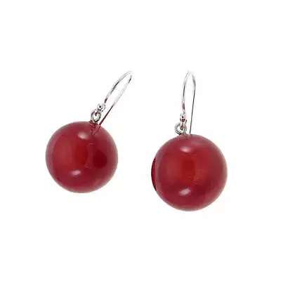 Zsiska Bolas Red Drop Earrings • $49