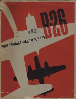 1944 Aaf Martin B-26 Marauder Bomber Pilot Training Flight Manual Handbook-cd • $24.99