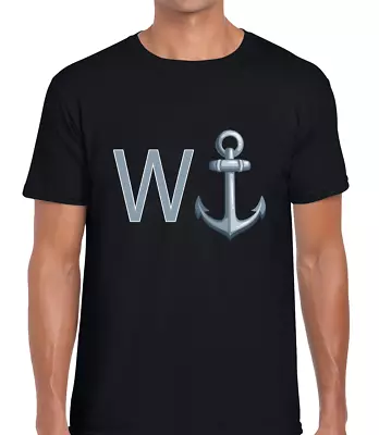 £7.99 • Buy W Anchor Colour Design Funny T Shirt Mens Tee Rude Joke Gift Idea Novelty Comedy