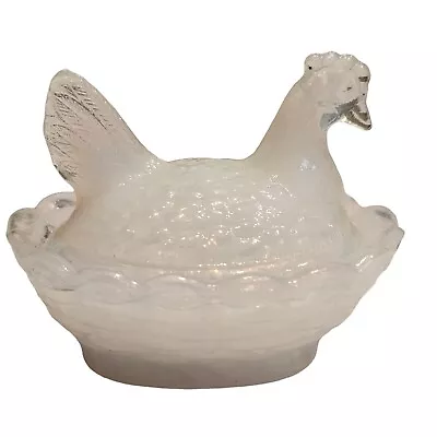 Vintage Boyd Hen On Nest Salt Chick Signature Dish - Cotton (Milk White) #5 • $24.97