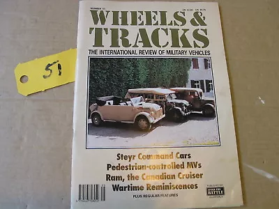 £5.50 • Buy Wheels And Tracks Magazine 51  Military Vehicle  Army Vehicle Collectors 1995
