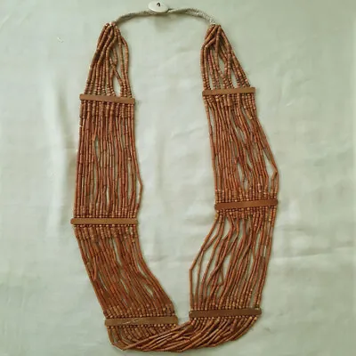 Antique Bone And Ceramic Big Naga Necklace Nagaland • $350
