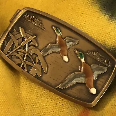 Vintage ANSON Flying Mallard Money Clip Excellent 1960’s Flying Ducks • $40.50