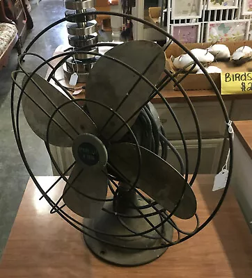 16'' Vintage Polar Cub 4 Metal Blade Oscillating Fan 19  Tall Pedestal Floor • $59.99