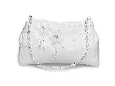 Girl 1st Holy Communion Dolly Bag/Bridesmaid Bridal HandbagOrganza Flowers • £10.99