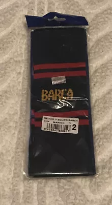 FC Barcelona Socks Medias Equipo Barca Blue 100% Acrylic NWT • $9.99