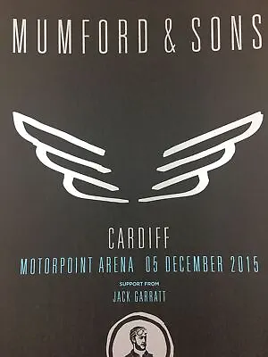 Mumford & Sons - 2015 Poster Cardiff Wales Motorpoint Arena • $72.45