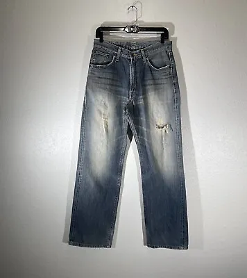 Edwin Japanese Selvedge Denim Jeans 505Z Distressed Redline Mens Fits 30x32 • $84.96