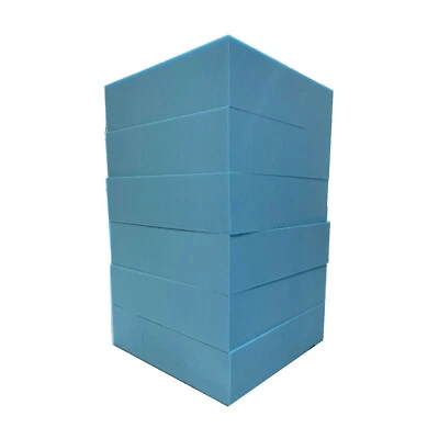 £11.99 • Buy High Density BLUE Upholstery Foam Sheet Cushions Window Seat Pads Sofa Wheel Cha