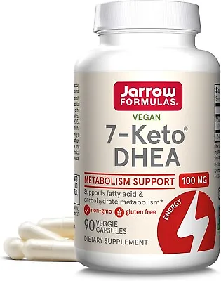 7-Keto DHEA Enhances Metabolism 100 Mg 90 Caps By Jarrow Formulas • $55.99