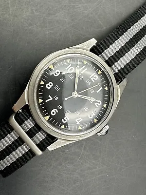 Oct.1964 Benrus Mil-W-3818B DTU-2A/P Vietnam Era Military Watch • $850