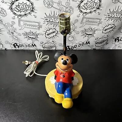 Mickey Mouse Disney Vintage Table Lamp *no Shade* Pre-owned • $18.75
