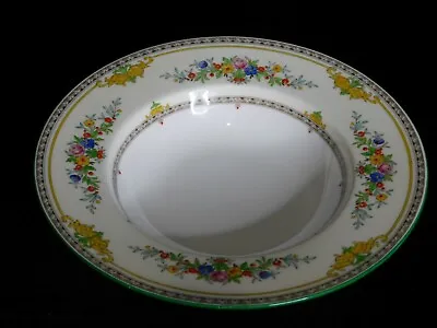 MINTON STANWOOD GREEN Rimmed Soup Bowl • $39.95
