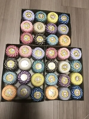 NOS - Vintage Japanese Tatting Thread #40 Lot Total 360g! (each 10g X 36pcs) • $58.20