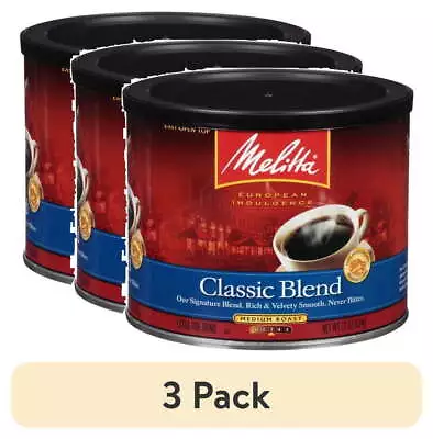 3pack Melitta Classic Roast Caffeinated Canned Coffee22oz Can 100%Premium Coffee • $22.55