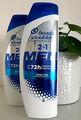 2x400ml Head & Shoulders 2in1 Anti-Dandruff Shampoo Up To 72h Total Care • £11.99