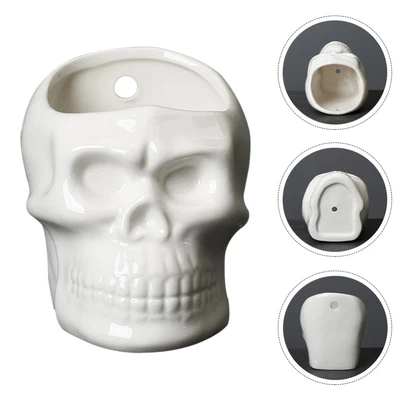 £12.24 • Buy Ceramic Planters Wall Flower Planter Vase Skull Flower Pot Skeleton