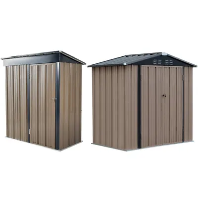 £209.99 • Buy 3X5ft, 4X6FT Outdoor Metal Garden Shed Utility Tool Storage BOX