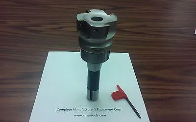 2-1/2  90 Degree Indexable Face Shell Millface Milling Cutter APKTw. R8 Arbor • $119