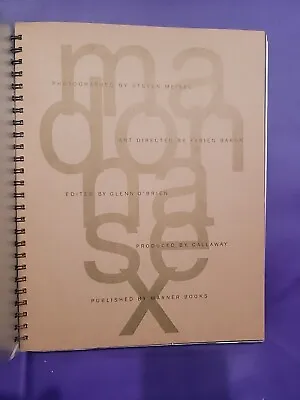 Art Photo Book MADONNA Sex By Madonna US Version  1992 Rare Good Book No CD • $199