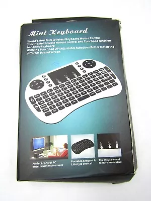 Rii I8 Bluetooth Mini Keyboard Backlit Touchpad PC / Mac / Android - Black • $24.95