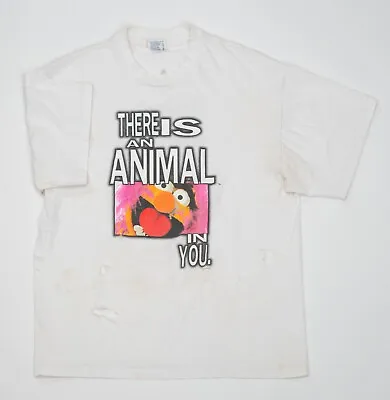 Vintage 90’s Muppets Animal Jim Henson T-Shirt Single Stitch USA Men’s XL TeeJay • $22.73