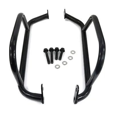 Iron Panel Side Crash Bar Aftermarket Fit For Kawasaki KLR650 1987-2018 Black • $168.54