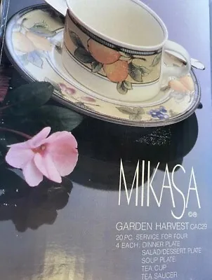Vintage Mikasa Garden Harvest 20 Pieces 5 Piece Setting For 4 People. New In Box • $80