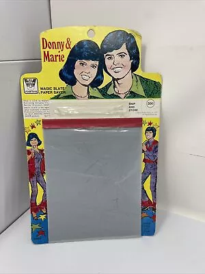 Donny And Marie Osmond Magic Slate Paper Saver Whitman 1977 • $18