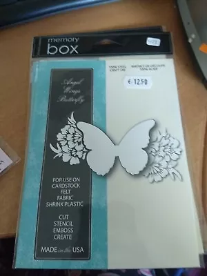 Cutting Dies Scrapbook Memory Box Angel Wings Butterfly Style 99211 New (box04) • $9.99