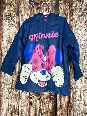 Western Chief Girls Lined Rain Coat Jacket Disney Minnie Mouse Size 5 • $13.99