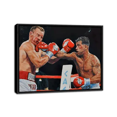 Arturo Gatti Vs Micky Ward Boxing Game Framed Oil Canvas Print • $46.88