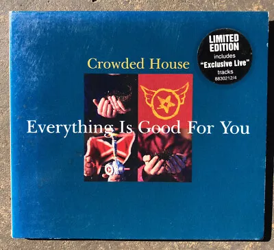 CROWDED HOUSE + PEARL JAM LIVE  1996 CD Single EVERYTHING IS GOOD FOR  EX Cond • $9.99