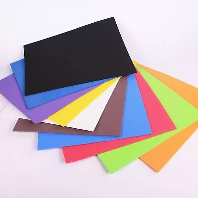 Coloured Neoprene Sheet Modelling Foam Easy Cut For Kids Craft Pack Of 10 Pieces • £5.89