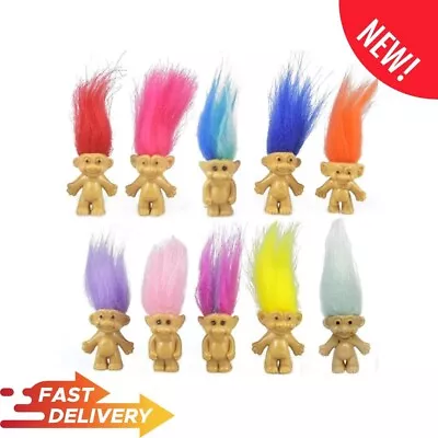 10PCS Mini Troll Dolls PVC Vintage Trolls Lucky Doll Mini Action Figures 1.2  • $8.69