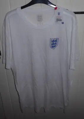 Official FA England XL White Football T Shirt BNWT • £6.99