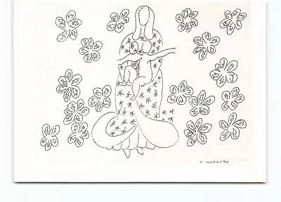 Art Henri Matisse Study For Virgin Children Lithograph Cont Postcard Vtg • $14.88