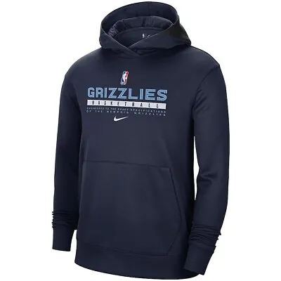 Memphis Grizzlies Nike Spotlight On Court Practice Pullover Hoodie Men's Large • $124.98