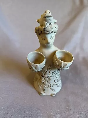 Cool! Vintage Oaxaca Clay Pottery Figurine With Mini Holders • $9.99