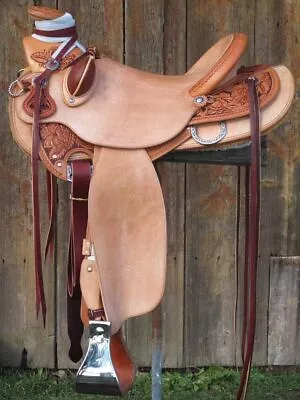 Wade Tree A Fork Premium Western Leather Roping Ranch Work Bucking Rolls Attach • $614.79