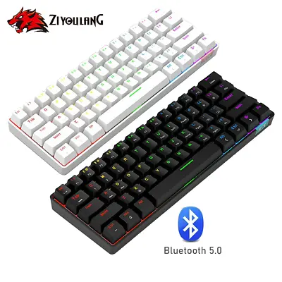 60% Wired Bluetooth Two Modes Mechanical Keyboard RGB LED Backlit Type-C For PC • $51.50