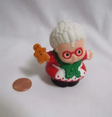 Fisher Price Little People MRS. SANTA CLAUS W/ GINGERBREAD Christmas Holiday • $9.17