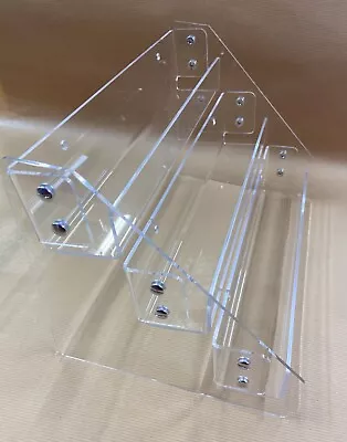 3 Tier Clear Acrylic Counter Display Three Shelves - Excellent Condition PREMIUM • £2.99