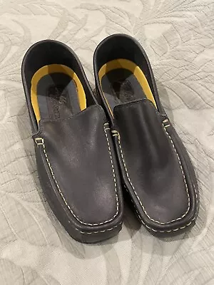 Rm Williams Black 8 Leather Loafers Shoes Australia Boating Casual • $50