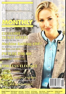 Machine Knitting Monthly Pattern Magazine Jan Feb 1998 Jo Newton Bikes Vintage • £6.49