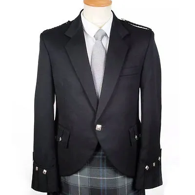 £39.99 • Buy CLEARANCE Mixed Wool Handmade Scottish Argyle Kilt Jacket & Waistcoat/Vest