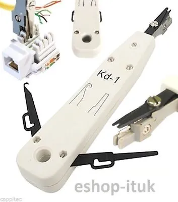 Krone Style IDC RJ45 Cat5 Cat6 Punch Push Down Tool BT Telephone Network Socket • £3.35