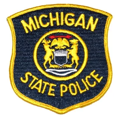 MICHIGAN STATE POLICE MI Sheriff Police Patch STATE SEAL MOOSE ELK EAGLE    • $3.99