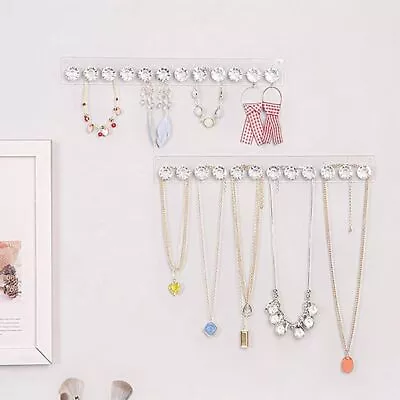 Wall Mount Necklace Hangers Acrylic Jewelry Hangers Jewelry Organizer  Women • $16.84